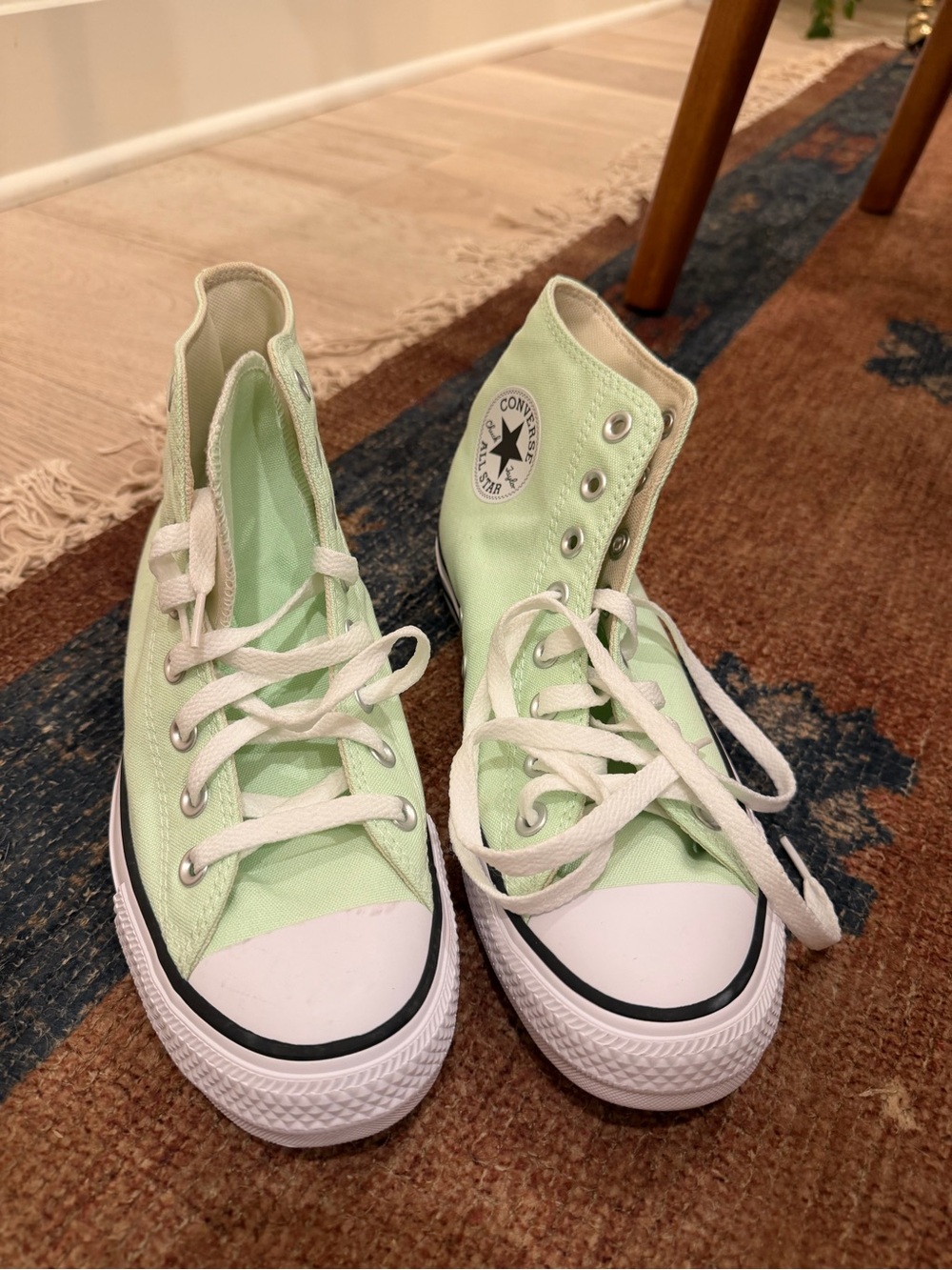Converse Kids High Top Sneakers in Mint Green